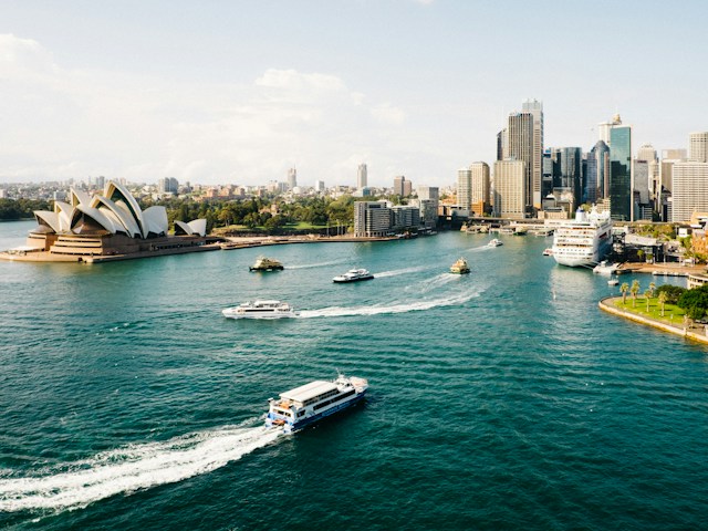 Sydney Opera House on the harbour